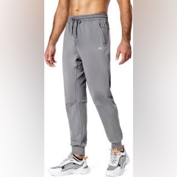 Men's Gray Athletic Pants - Picture 1 of 9